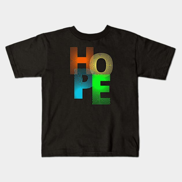 Ethereal Threads: A Tapestry of Hope Kids T-Shirt by Teeeshirt